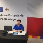 Joanna Sarosiek, Dyrektor Departamentu Rozwoju Regionalnego UMWP podczas wideokonferencji