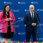 Minister Jarosińska-Jedynak oraz Marszałek Artur Kosicki podczas spotkania